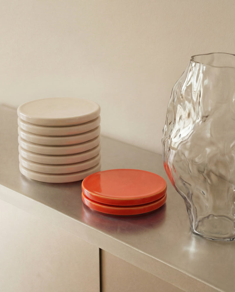 PLAYTS Keramik in Creme und Rot