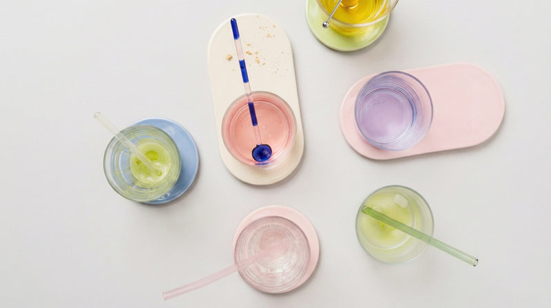 Bunte Drinks auf PLAYTS Untersetzern