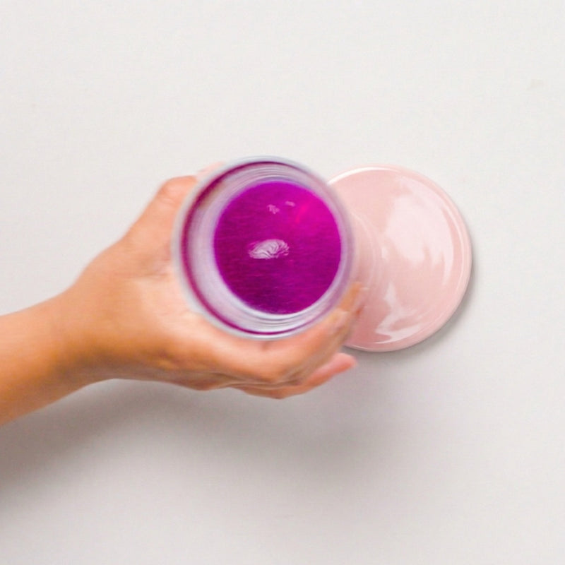 Pinker Drink auf rosa PLAYTS Untersetzer